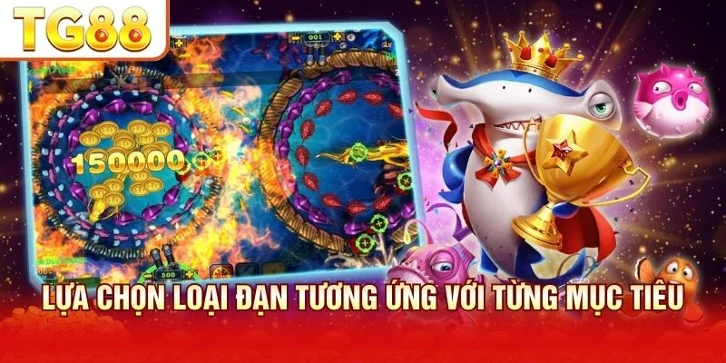 Cách điều chỉnh súng bắn cá online là phân bổ đạn theo mục tiêu